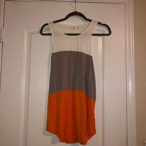 Orange, gray and white tank-Tennessee Vols colors